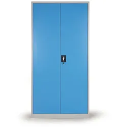 Werkstattregal für Werkzeuge, 4 Fachböden, grau/blau, 1850x900x400 mm