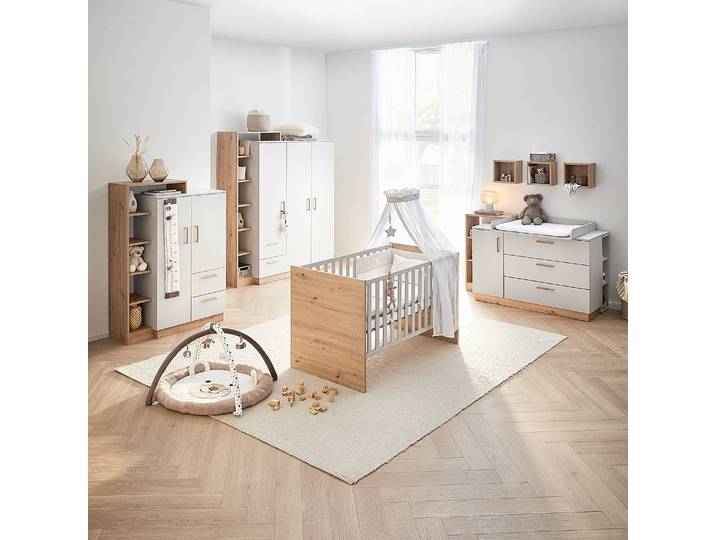 Kleiderschrank 147 x 196 x 51cm Grau