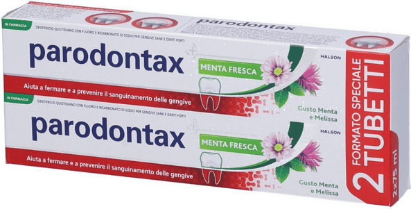 Parodontax Dentifricio Per Sanguinamento Gengivale Menta Fresca Promo Bipacco 2x75 ml