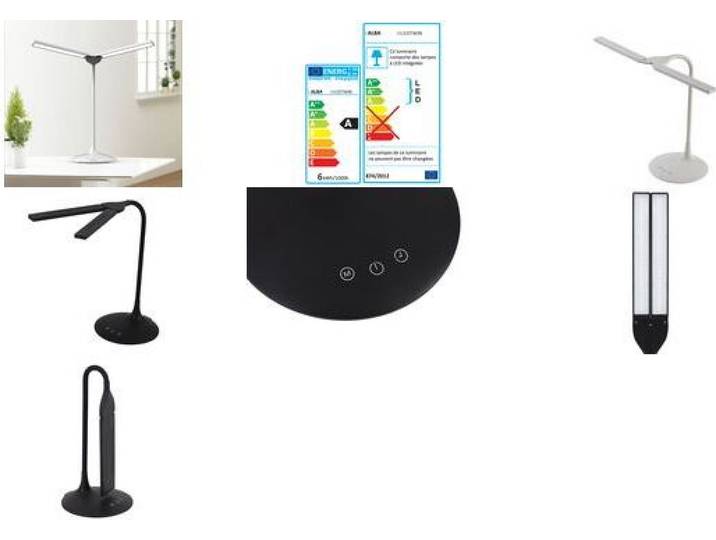 ALBA Lampe de table LED \ LEDTWIN\ \, sans fil\, avec accu\, noir