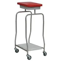 Novocal NA71 Kompakt Edelstahl 1fach Abfallwagen Edelstahl-Abfallsammler Kompakt 1-fach