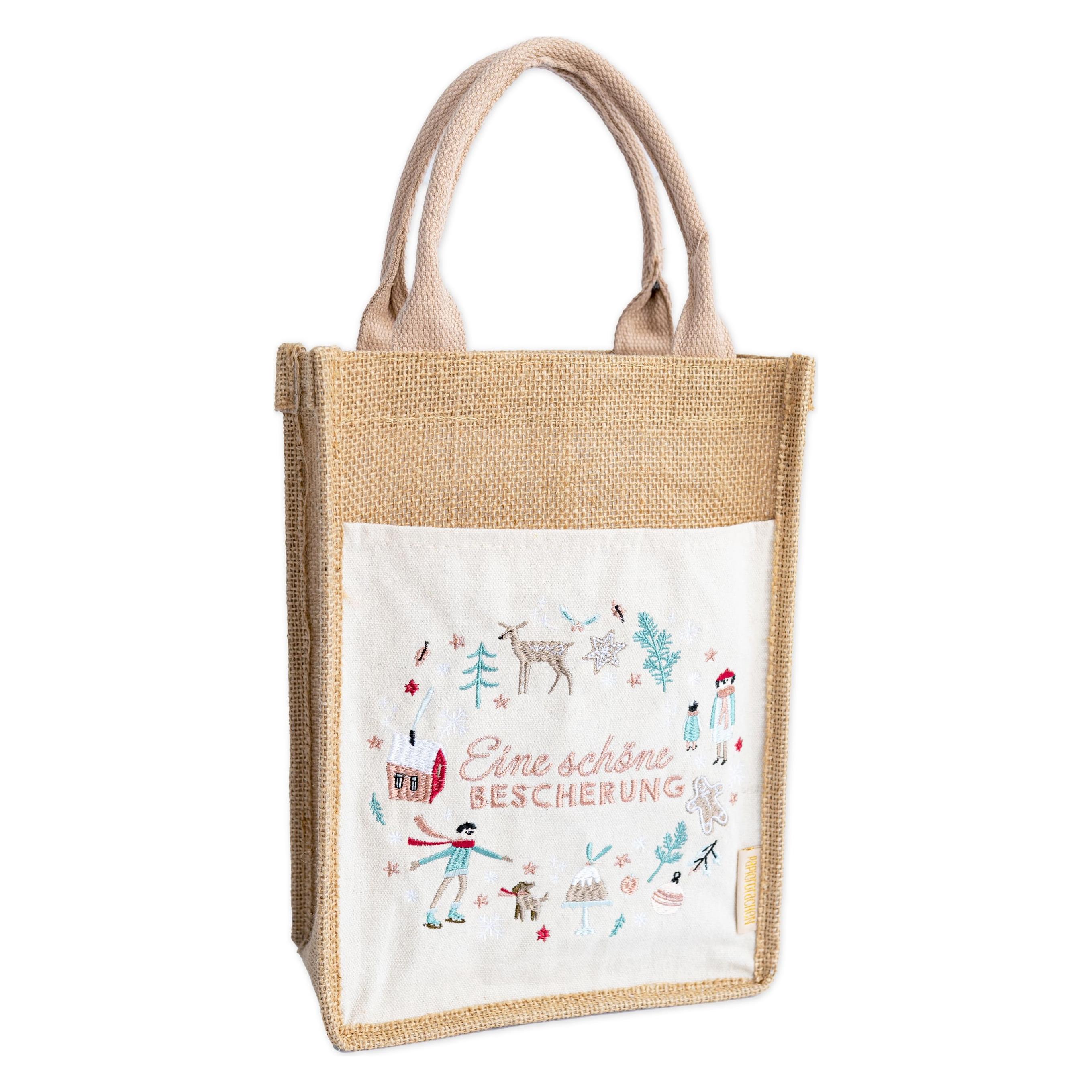 Papierdrachen Jutetasche - Cheerful Christmas (1x) (77420686)