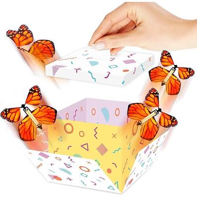 Schmetterlings-Explosions-Geschenkbox, fliegende Schmetterlings-Überraschungsbox für Geburtstag, Hochzeit, Jahrestag, Weihnachten