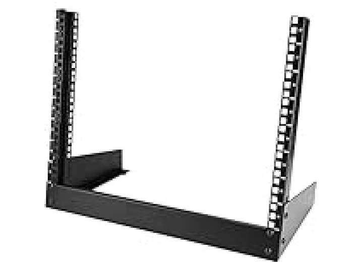 StarTech Rack Serveur Bureau 8U 2 Montants Ouvert, 19 , 50kg (RK8OD)
