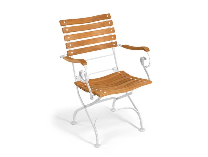 Weishäupl Classic Sessel Teak Latten geschwungen/Band-und