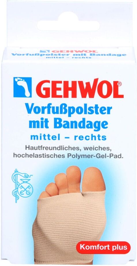 Gehwol Vorfusspolster mit Bandage rechts mittel