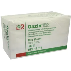 Gazin Mullkompressen 10x10 cm unsteril 12fach 100 St