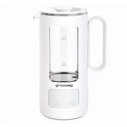 Grossag Glas-Wasserkocher 0,5 l, Weiß, WK 8.00 (1377)