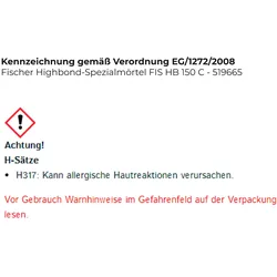 Fischer Highbond-Spezialmörtel FIS HB 150 C - 519665