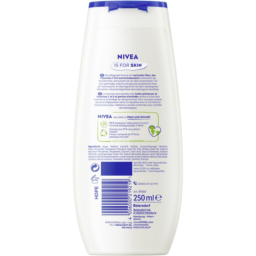 Nivea Cashmere & Cottonseed Oil Pflegedusche 250 ml