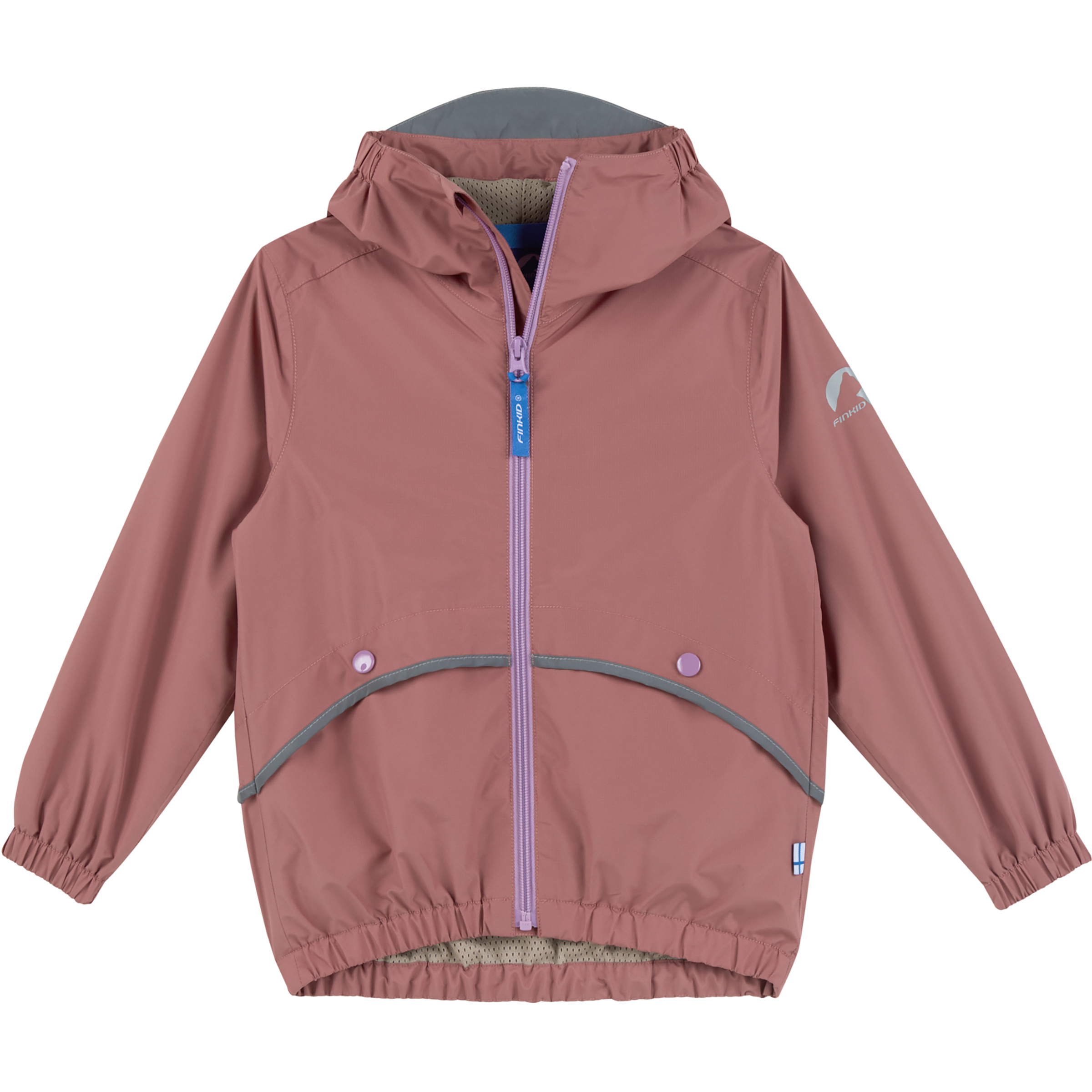 Finkid Timi Air Kinder Regenjacke rot Größe 110 Trekking Wasserabweisend