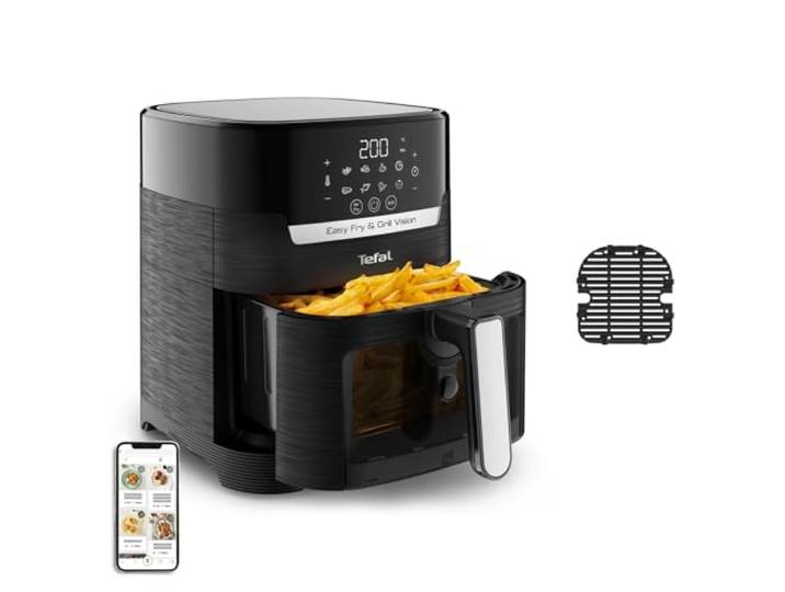 Tefal Easy Fry & Grill Vision heteluchtfriteuse met kijkvenster zwart