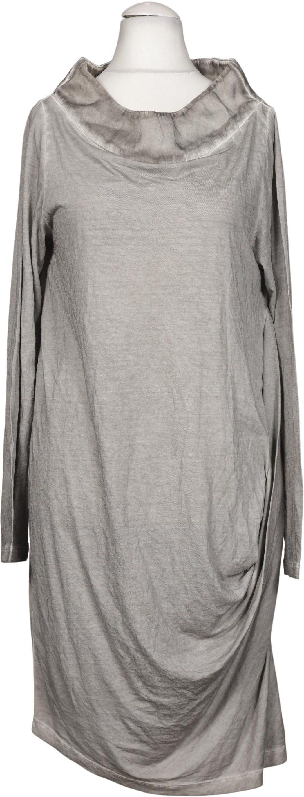 Elemente Clemente Damen Kleid, Grau, Gr. M (UK 10), Seide / Baumwolle / Modal - Second Hand