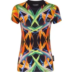 PLEIN SPORT Rundhals-T-Shirt, Größe S in Schwarz 0221