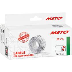 METO Preis-Etiketten 9506166 Wiederablösbar Etiketten-Breite: 26 mm Etiketten-Höhe: 16 mm Weiß 1 St.