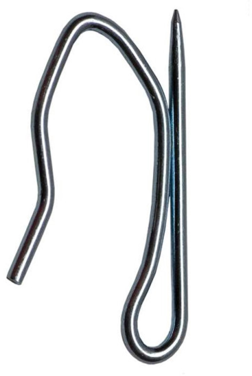 West Deco Blister Insteekhaak Vernikkeld 32mm 20 stuks