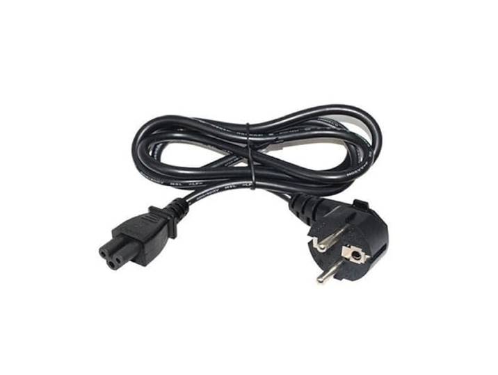 Stroomkabel, 3 koppen, 220 V, 1 m, zwart SILAMP