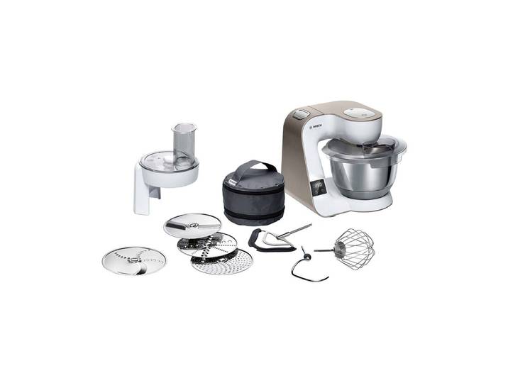 Bosch MUM5XW10 Küchenmaschine Weiss/Champagne