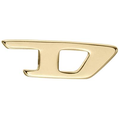 Single-Ohrstecker DIESEL "Schmuck Geschenk Edelstahl Ohrschmuck Ohrring", gelb (gelbgoldfarben, edelstahlfarben), Ohrringe, Damen, Edelstahl
