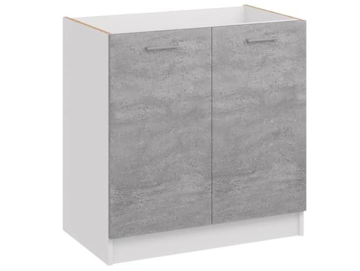 roe furniture Spülenunterschrank für Einbauspülen mit 2 Türen – Küchenschrank ohne Fachboden, 80×82×44 cm – Stauraumschrank aus Holzwerkstoff