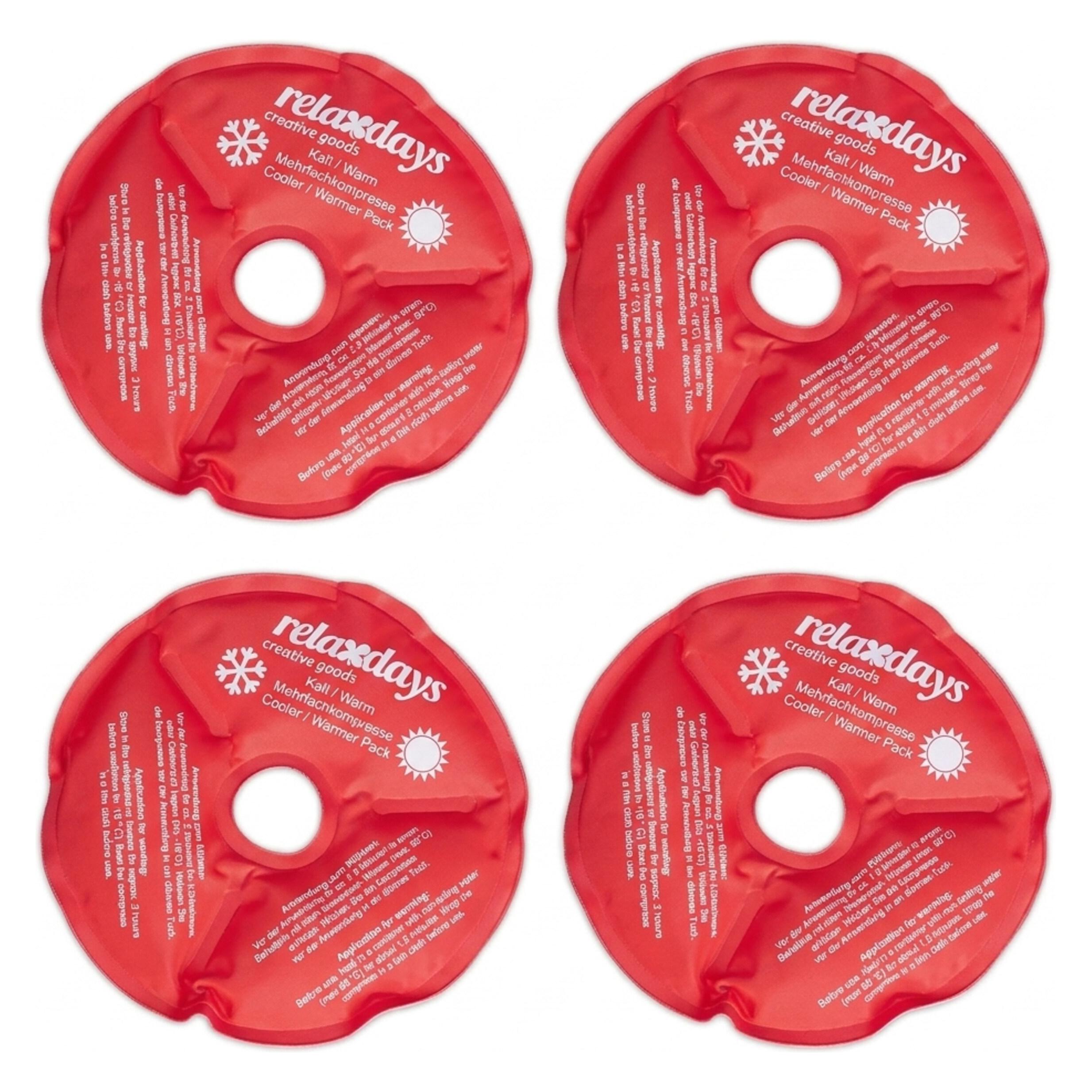 Relaxdays 4x Knie-Kühlpads (4x, 110 g) (4052025452476)
