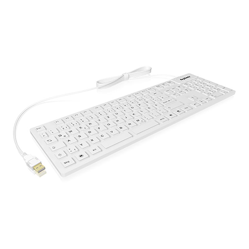KeySonic KSK-8003 IN USB Deutsch weiß (kabelgebunden)