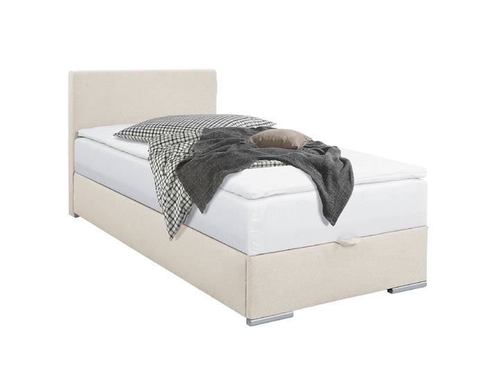 Lit boxspring Randas 100 x 200cm Tissu Cortina Beige