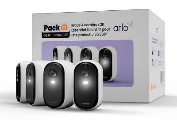 Arlo - Caméra De Surveillance 4 Caméras Extérieur 2k Essential 3