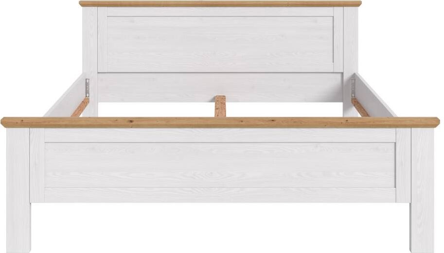Pharao24.de Bettrahmen Schlafzimmerbett Massivholz Zweifarbig