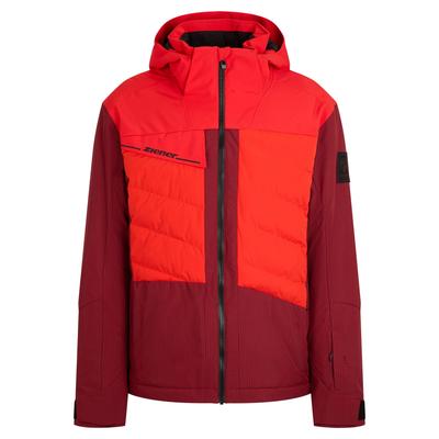 Skijacke ZIENER "TIDAL-Z AQUASHIELD HERREN", Herren, Gr. 46, rot (wine pigment ripstop), Obermaterial: 100% Polyester. Futter: 100% Polyester. Futter 2: 100% Polyamid. Wattierung: 100% Polyester, Jacken Skijacke, wasserdicht, winddicht,...