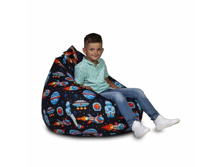 Pouf Fauteuil Moderne Oscar Intérieur/Extérieur en Polyester avec Poignée 90x90x110cm Dg40 Vaisseaux Spatiaux Arcades – Ecopuf