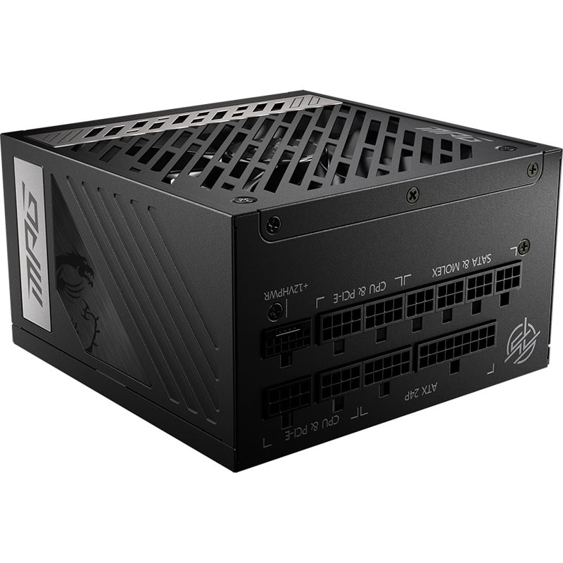 1000 Watt MSI MPG A1000G PCIE5 Modular 80+ Gold