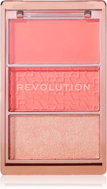 Revolution Blush Icon Palette Blush Palette shade Authentic Peach 9.8 g