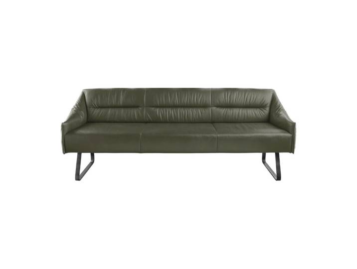 Musterring JustB! SP500 Sitzbank in Leder - Leder Z7735 olive - 232 Modern, Zeitlos