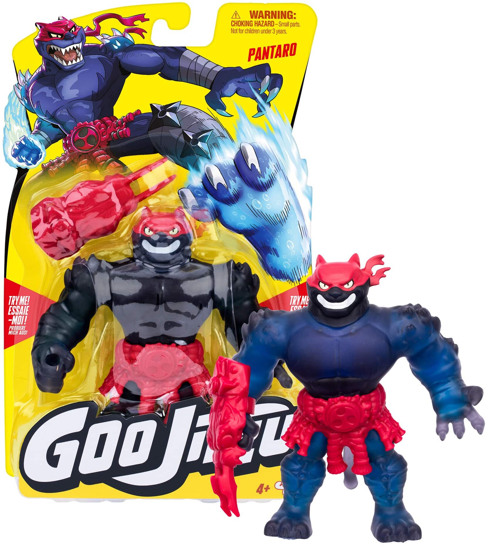 Moose Toys Heroes of Goo Jit Zu S15 Pantaro Hero Pack - Stretchy Action Figure with Mega Weapon Accessory - Ages 6 and Up