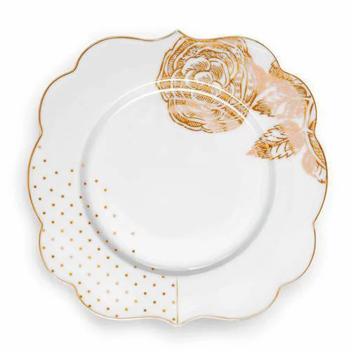 Pip Studio Royal White gebaksbord Ø 17 cm