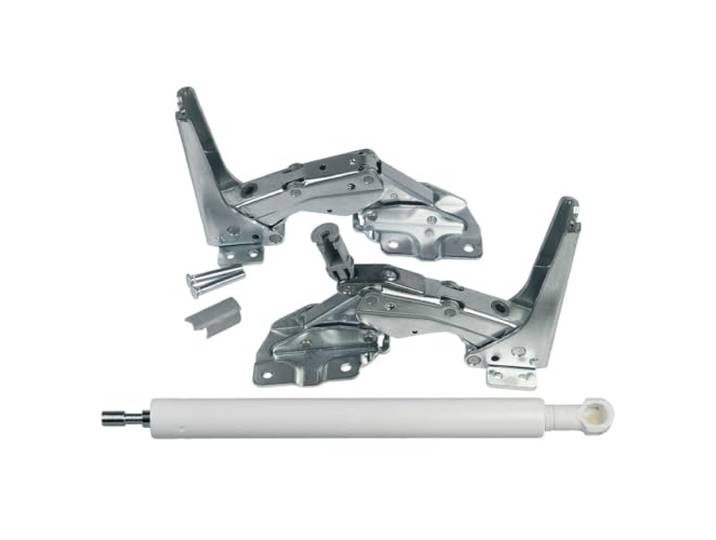 ORIGINAL Liebherr 9590166 Türdämpfer + Türscharnier Scharnier oben + unten Reparatursatz Kühlschrank u. a. IKB 2214-20A, IKP 1554-20A, IKP 2850-20D