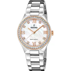 Festina Quarz Damen Solar Energy F20658/1 - weiß,silber - 35mm