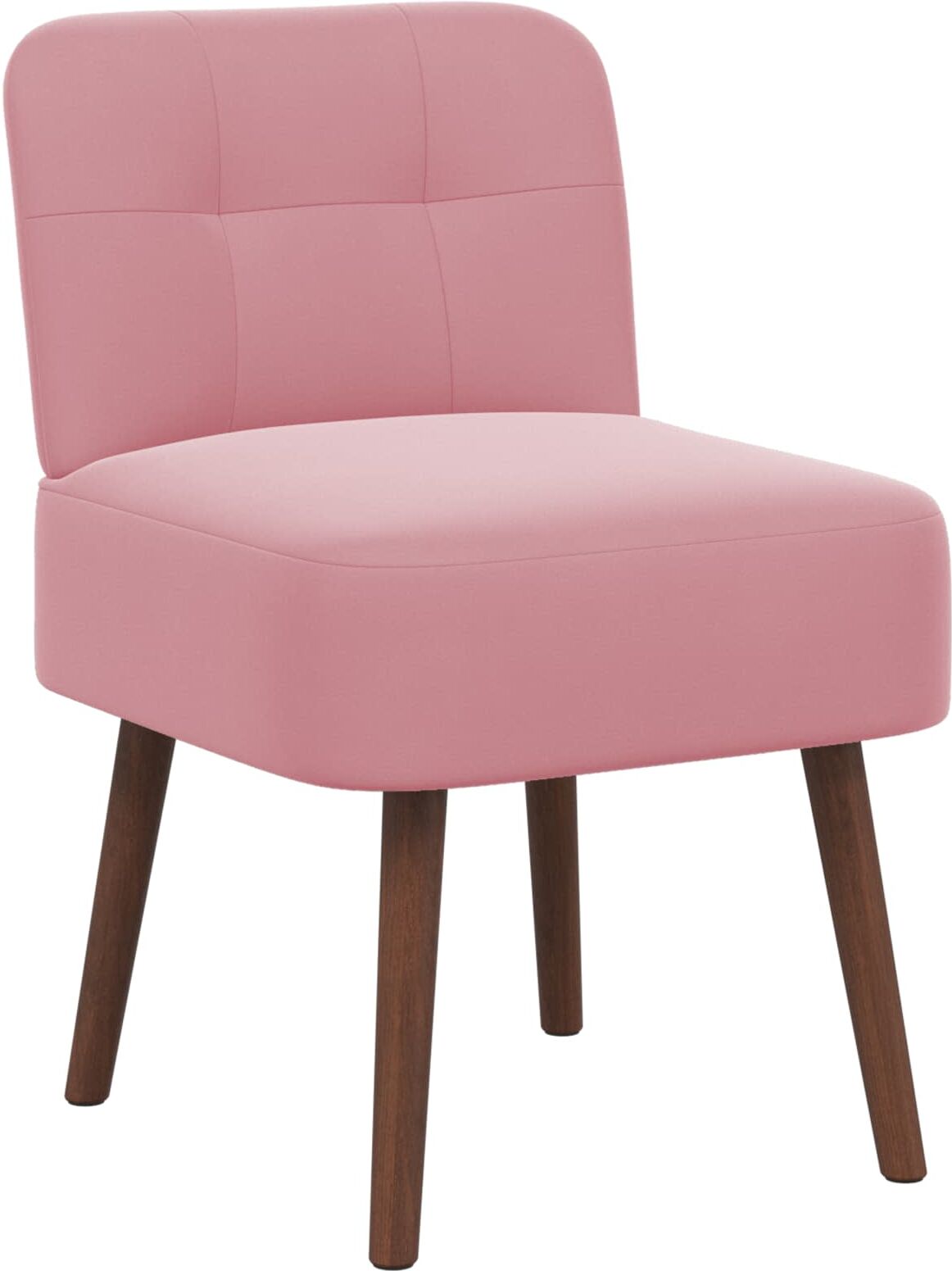vidaXL Fauteuil à pantoufle Rose Velours