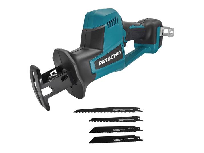 PATUOPRO scie alternative électrique sans brosse vitesse réglable bois métal PVC tuyau outil électrique de coupe pour batterie Makita 18V