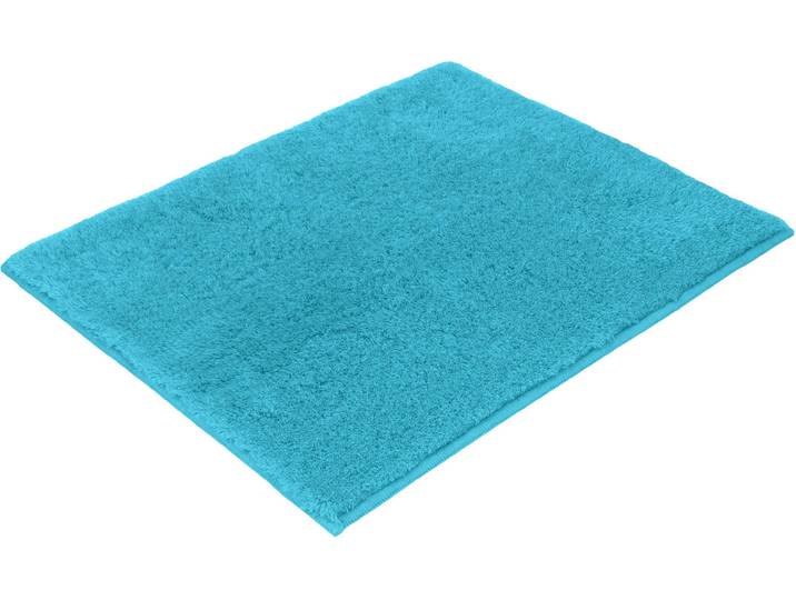 Badematte VOSSEN Timeless , blau (turquoise), H:10mm, Polyacryl, Badematten, Badematte
