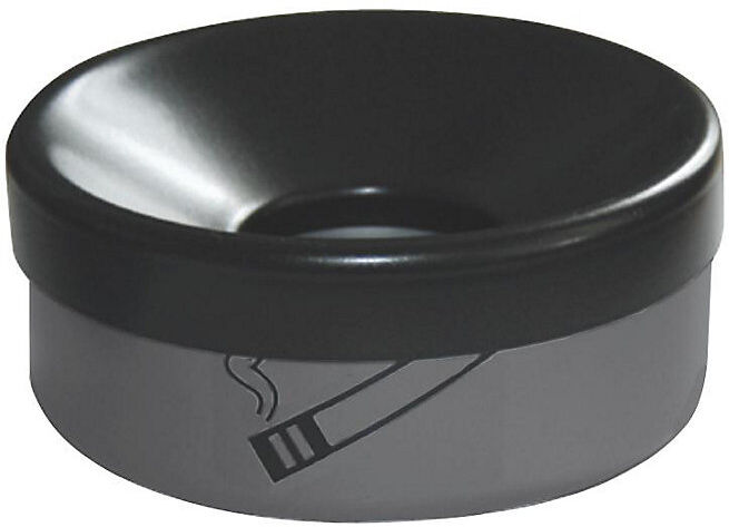 kaiserkraft Tischascher Rondo, Volumen 0,2 l, graphit