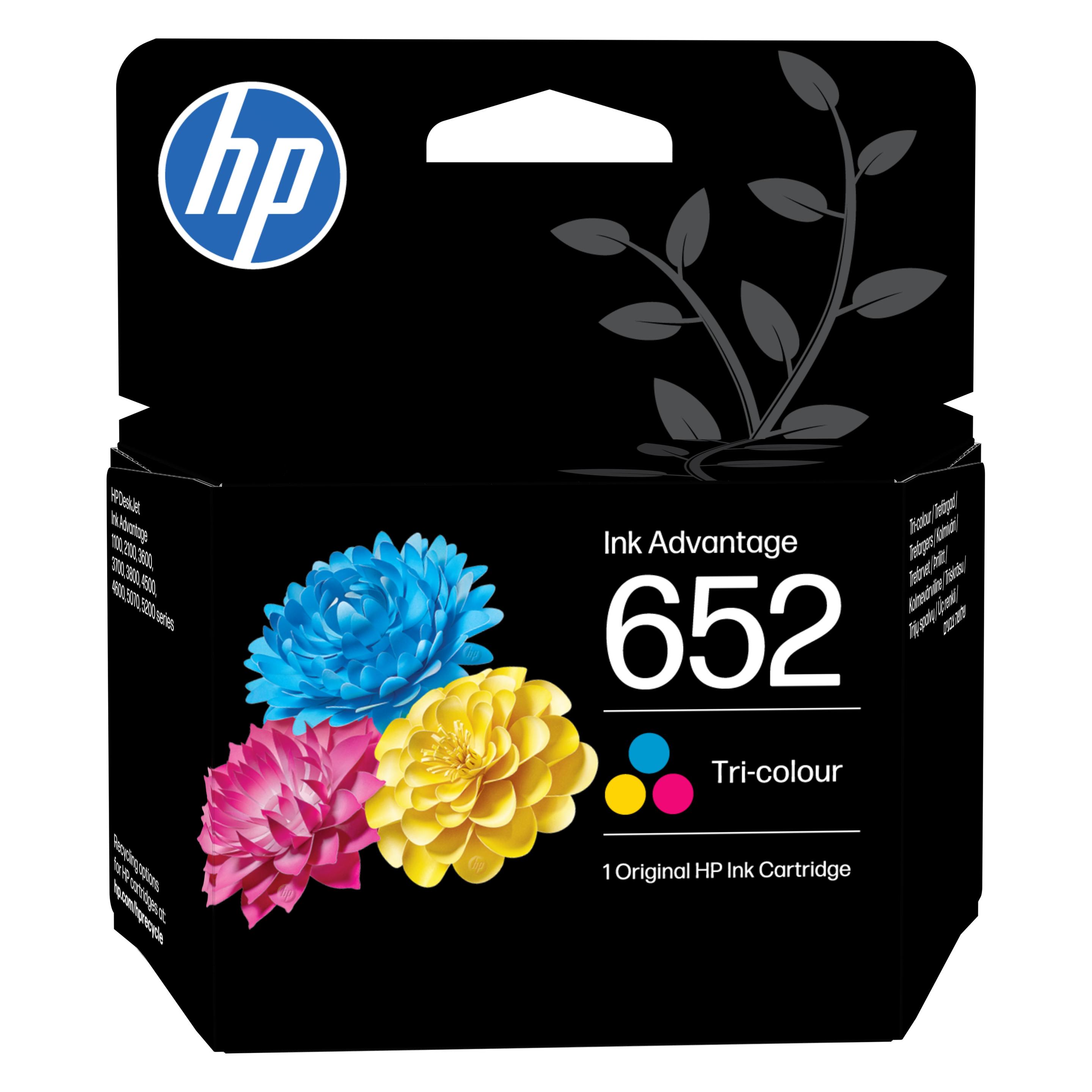 HP Original 652 Cyan/Magenta/Gelb Ink Advantage Tintenpatrone (Color) (F6V24AE)