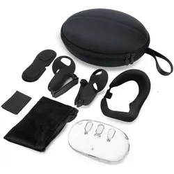 JYS Zestaw 7w1 Futerał Akcesoria Osłona Etui Do Gogli Okularów Vr Meta Quest 3 / Jys-mq016, Zubehör VR + AR, Mehrfarbig