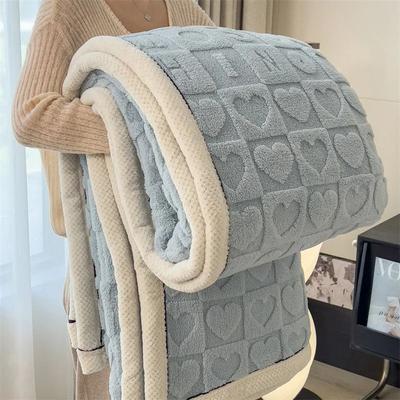 Uplift Picks Taffeta Velvet Carved Blanket Thick Double Sided Plush Throw 2 180x200 Cm