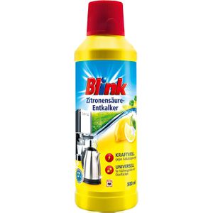 Blink Entkalker mit Zitronensäure, kraftvoll & universell, flüssig, für bis zu 5 Anwendungen, 500 ml