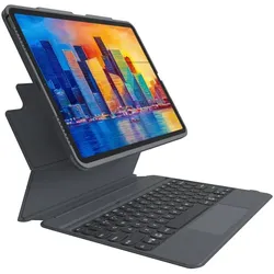 Zagg Keyboard Pro Keys With (Eng. Int., Apple iPad Pro 12.9 2021), Tablet Tastatur, Schwarz
