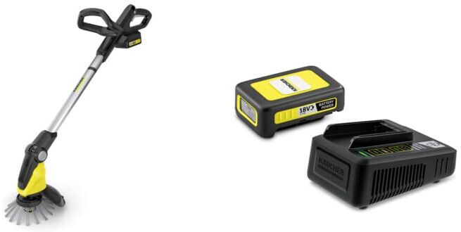 Set Kärcher Akku-Unkrautentferner WRE 18-55 Battery Set + Starter Kit Battery Power 18/25