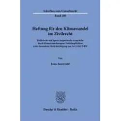 Haftung für den Klimawandel im Zivilrecht, Fachbücher von Jonas Sauerwald