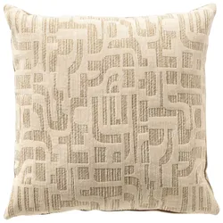 Dutch Decor Kissenhülle 'Fabia' 45 x 45 cm Sesame - Braun, Beige